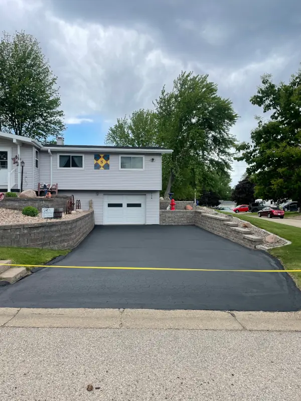 driveway just got done being coated